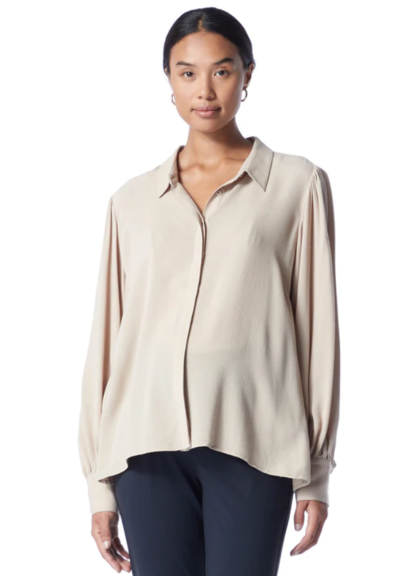 Rosy Long Sleeve Shirt Sand $45 (RRP $119.95) @ Soon Maternity