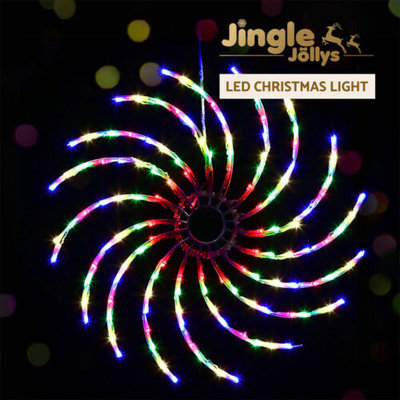 Jingle Jollys Christmas Motif Lights LED Spinner Rope Light Outdoor Decorations $43.95 (RRP $89.99) @ eBay AU