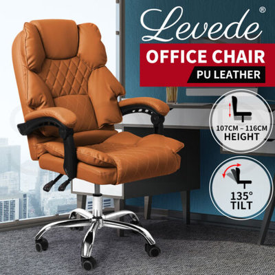 Levede Gaming Chair Office Computer Seat Racing PU Leather Executive Recliner $179.99 (RRP $449.99) @ eBay AU