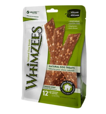 BUY WHIMZEES VEGGIE STRIP DOG TREATS MEDIUM ONLINE AT BEST PRICE @ Vet Supply