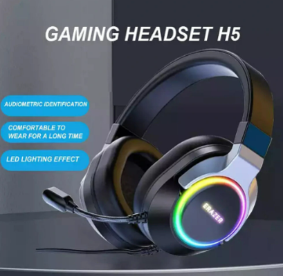 Lenovo H5 Gaming Wired Headphone Surround Sound RGB Light ENC Noise Cancelling Black $80.49 (RRP $136.69) @ Banggood AU