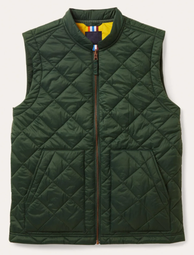 Quilted Gilet Park Green $119 (RRP $170) @ Boden Clothing