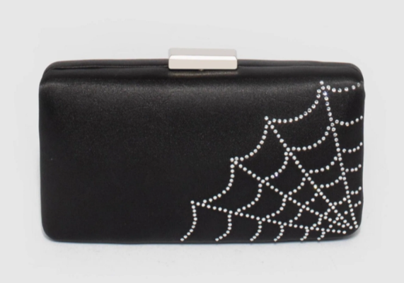 Black Bellatrix Web Hardcase Clutch Bag $27.50 (RRP $54.99) @ Colette Hayman