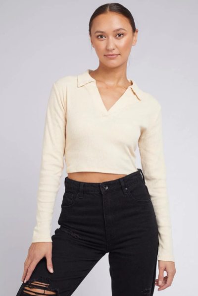 Kasey Long Sleeve Natural $14 (RRP $39.95) @ Edge Clothing