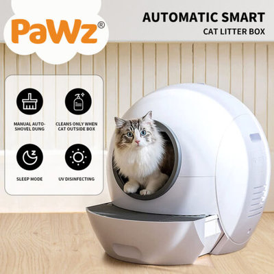 PaWz Automatic Smart Cat Litter Box Self-Cleaning Enclosed Kitty Toilet Hooded $399.99 (RRP $666.99) @ eBay AU