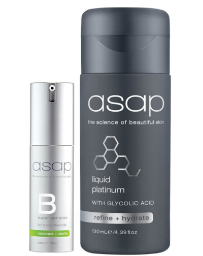 Asap Super B + Liquid Platinum Serum Pack $119 (RRP $170) @ Facial CO