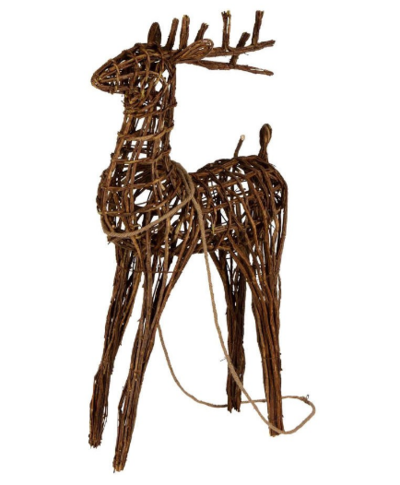 Wooder Rattan Reindeer Ornament $249 (RRP $469) @ Living Styles