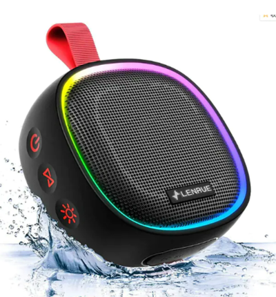 Portable Bluetooth IPX7 Waterproof Wireless Speaker with RGB Light Black $75.71 (RRP $136.28) @ Mini In The Box