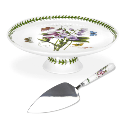 Portmeirion Botanic Garden Footed Cake Plate With Server 25cm $119 (RRP $299) @ Minimax