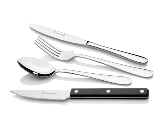 Stanley Rogers Albany Cutlery Set with Stainless Steel Steak Knife 50 Piece $99 (RRP $349) @ Minimax