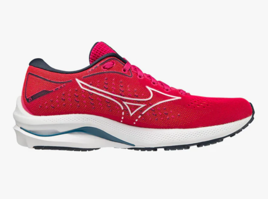 Wave Rider 25 Women's Running Shoes Pink Peacock $149 (RRP $220) @ Mizuno