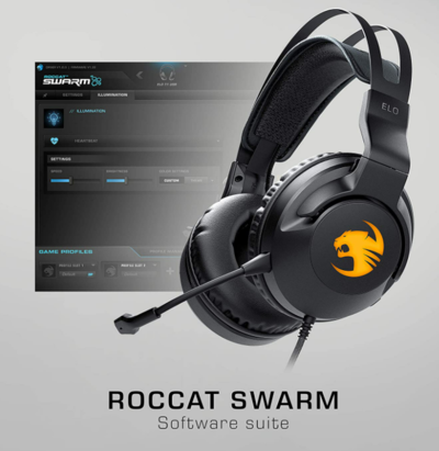 ROCCAT Elo 7.1 USB PC Gaming Headset Detachable Noise Cancelling Microphone Black $91.31 (RRP $139.95) @ Amazon AU