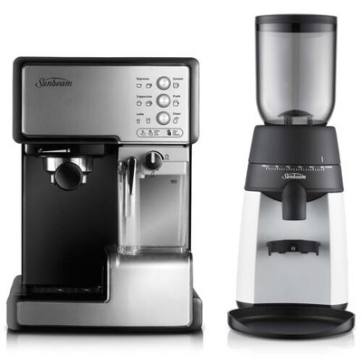 Sunbeam Caf Barista Coffee Machine and GrindFresh Coffee Grinder EM5000EM0440 $346 (RRP $498) @ eBay AU