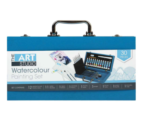 The Art Studio Watercolour Painting Set (30 Pieces) $49.99 (RRP $96.99) @ Riot Stores