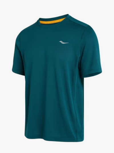 Stopwatch Short Sleeve Lagoon $29.99 (RRP $49.99) @ Saucony