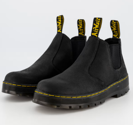 DR Marten Hardie Boot Black Pit Quarter $199.99 (RRP $299.99) @ 4Workers