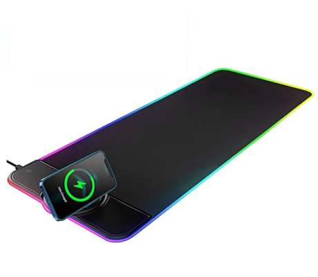 RGB Gaming Mouse Pad 15W Qi Wireless Charging LED 10 Lighting Modes (80x30x4 cm) $50.12 (RRP $83.52) @ Ali Express