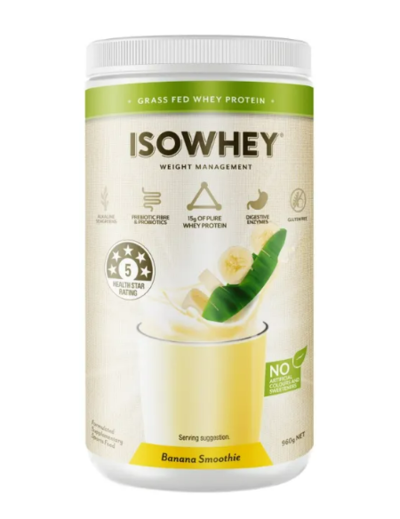 IsoWhey Weight Management Banana Smoothie 960g $33.99 (RRP $52.49) @ Chemist Direct