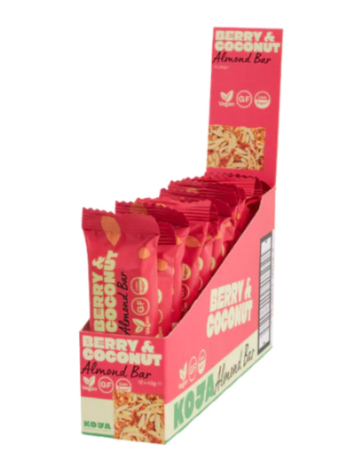 Koja Almond Bar Berry & Coconut 12x45g $25.20 (RRP $42) @ Goodness Me