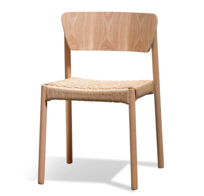 Filiberto Rope Seat Dining Chair Natural $202.50 (RRP $350) @ Interior Secrets