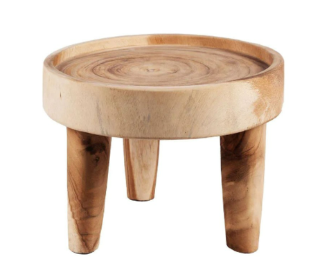 Catti Timber Roud Tray Top Side Table $277 (RRP $519) @ Living Styles