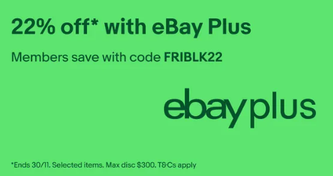 22% off millions of things you love @ eBay AU