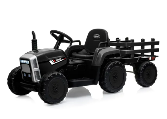 ROVO KIDS Electric Battery Operated Ride On Tractor Toy Remote Control Black $219 (RRP $359) @ My Topia