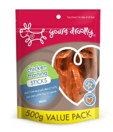 Buy Yours Droolly Chicken Training Sticks Dog Treats 500g online at best price @ Vet Supply