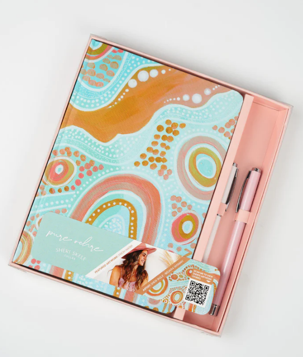 Fresh Water A5 Textured Notebook with Pens $20.96 (RRP $29.95) @ Yarn Marketplace