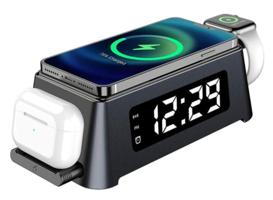 Orotec Ultimo 15W Triple Wireless Charging Station with Alarm Clock for Apple Products $79 (RRP $119) @ Catch AU