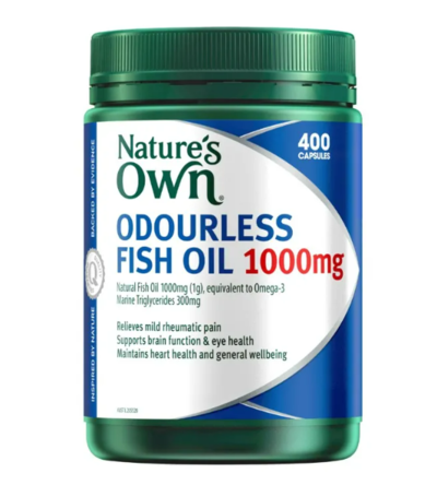 Nature's Own Omega 3 Odourless Fish Oil 1000mg Caps X 400 $26.98 (RRP $44.49)@ Chemist Direct