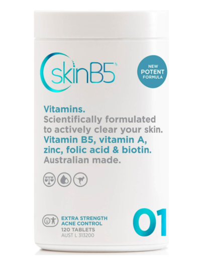 SkinB5 Extra Strength Acne Control Tablets X 120 $39.87 (RRP $56.95) @ Facial CO