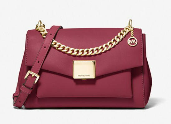 Lita Medium Leather Crossbody Bag Mulberry $359 (RRP $599) @ Micheal Kors