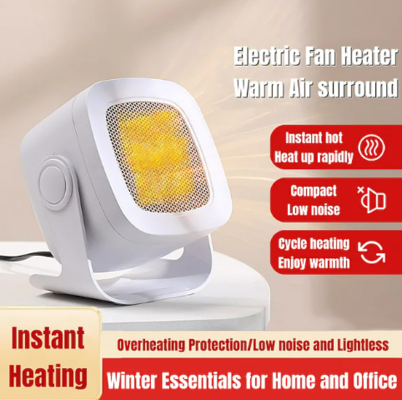 Winter Household Fan Electric Heater Fan Overheat Protection PTC Ceramic Warm Air Blower $41.39 (RRP $82.77) @ Mini In The Box