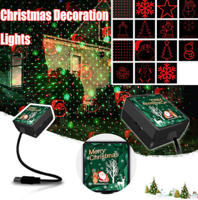 Christmas Home Decoration Lights Usb Projection Atmosphere Lights Dynamic Christmas $52.76 (RRP $79.16) @ Mini In The Box