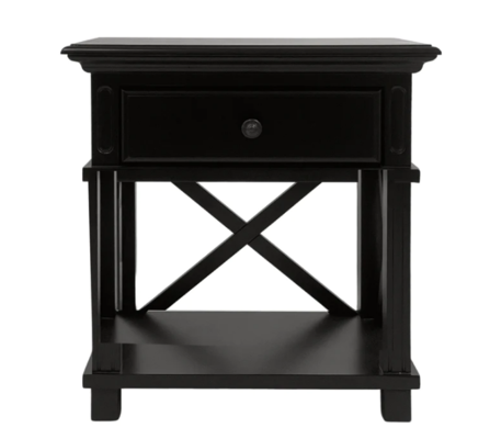 Sorrento Black Bedside Table $279.30 (RRP $399) @ One World Collection