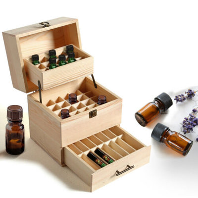 Essential Oil Storage Box Wooden 59 Slots Aromatherapy Organiser Container Case $34.99 (RRP $89) @ eBay AU