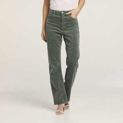 Hi Flare Relaxed Cord Jean Green Olive Cord $83.97 (RRP $119.95) @ Riders By Lee