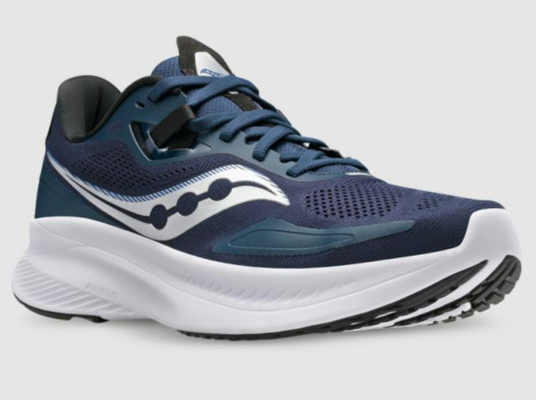 Saucony Guide 15 Training Shoes Silver Navy $149.99 (RRP $219.99) @ The Athlete's Foot AU