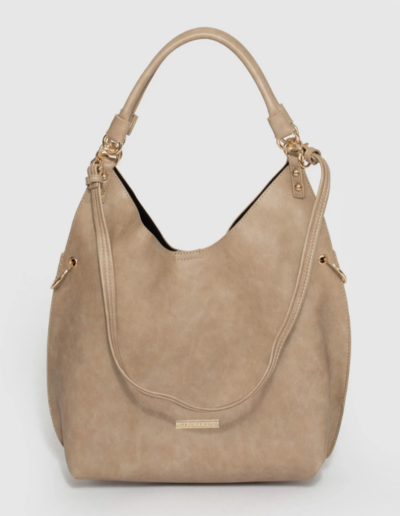 Taupe Camila Slouch Bag $47.99 (RRP $79.99) @ Colette Hayman