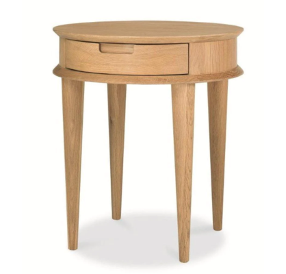 Johansen Scandinavian Oak Lamp Side Table with Drawers Natural $231.20 (RRP $460) @ Interior Secrets