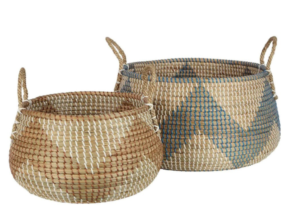 Zhenga 2 Piece Seagrass Basket Set $195 (RRP $439) @ Living Styles