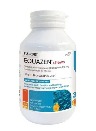 Flordis Equazen (Formerly Eye Q) Chews Strawberry Flavoured Cap X 180 $44.95 (RRP $69.95) @ Chemist Direct