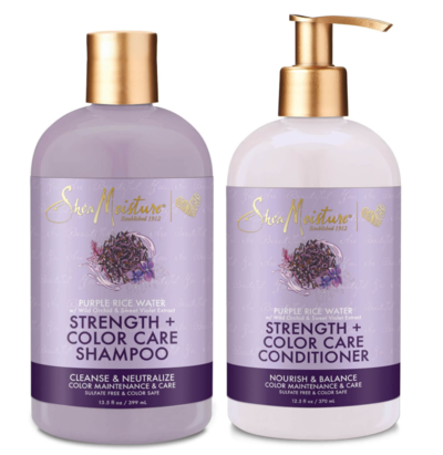 SheaMoisture Shampoo And Conditioner Coloured Care Strenghtening Duo $23.99 (RRP $39.98) @ Facial CO