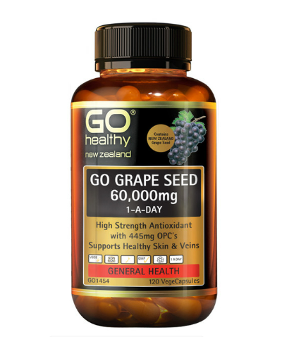 GO HEALTHY GO Grape Seed 60,000mg 120 vegecaps $39.28 (RRP $67.78) @ Health Post NZ