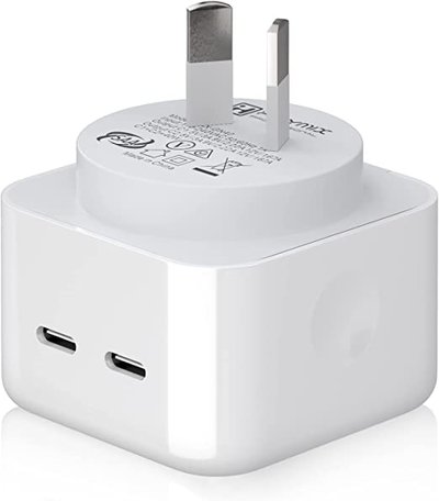 HEYMIX 2-Port Type-C Power Adapter Wall Charger White $20.79 (RRP $45.99) @ Amazon AU