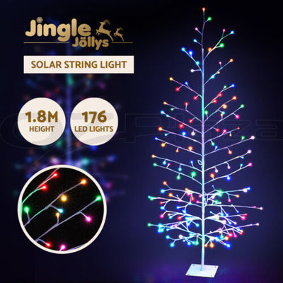 Jingle Jollys Christmas Tree 1.8M 6FT LED Xmas Multicolour Lights Optic Fibre $68.95 (RRP $199.99) @ eBay AU