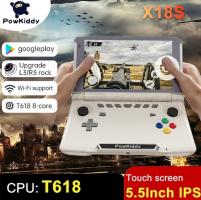 POWKIDDY X18S 5.5 Inch IPS Screen Retro Games Handheld Game Console White $292.49 (RRP $580.64) @ Light In The Box