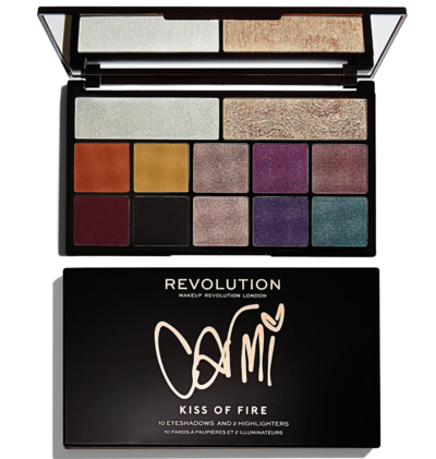 Makeup Revolution X Carmi Eye Shadow Palette Kiss of Fire $12 (RRP $24) @ Revolution Beauty