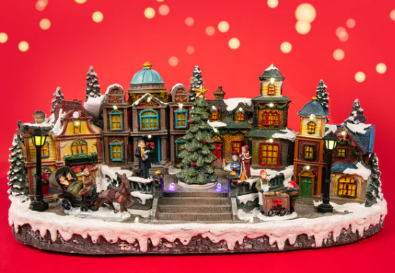 Christmas Light Up Village Scene 42x26.5x32.5cm $60 (RRP $199) @ Riot Stores